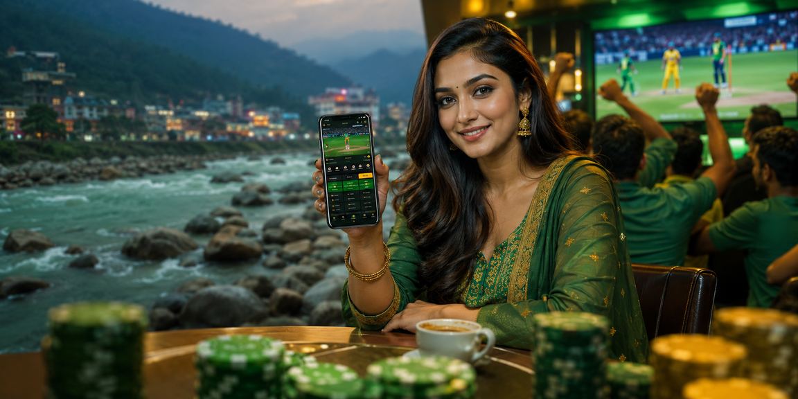 সিলেটে একজন তরুণী g64 - এ ক্রিকেট বেটিং উপভোগ করছেন