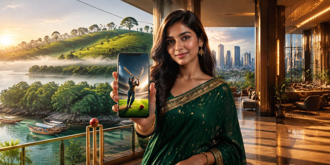 সিলেটের চা বাগানে ক্রিকেট বেটিং উপভোগরত একজন উৎসাহী দর্শক